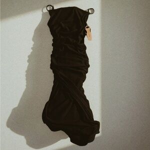 Haute Monde Black Maxi Dress